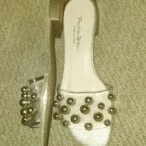 Pedro Anton Gold Ball Slide Sandals PEDRO ANTON – Fabucci Shoes main image 4